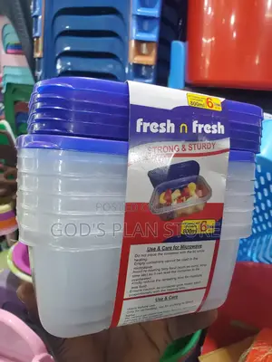 800mls Plastic Food Storage Containers 6pcs