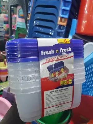 800mls Plastic Food Storage Containers 6pcs