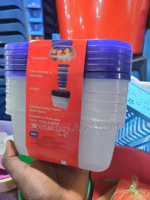 800mls Plastic Food Storage Containers 6pcs