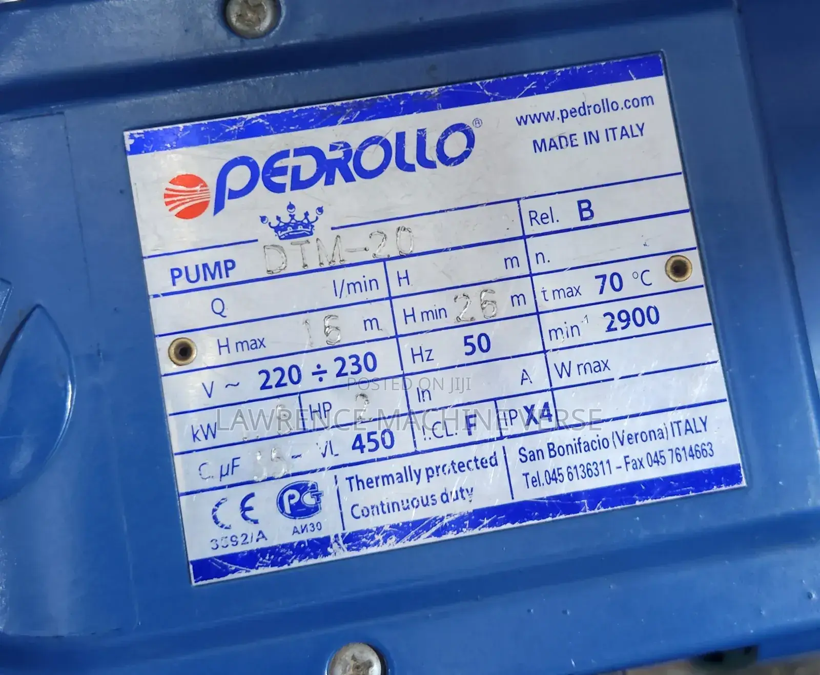 Surface Water Pump 2hp Pedroll