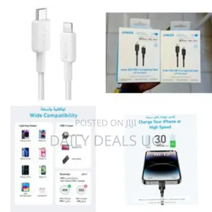 Anker Usb-C to Lighting Cable, Fast Charging for Apple Devices