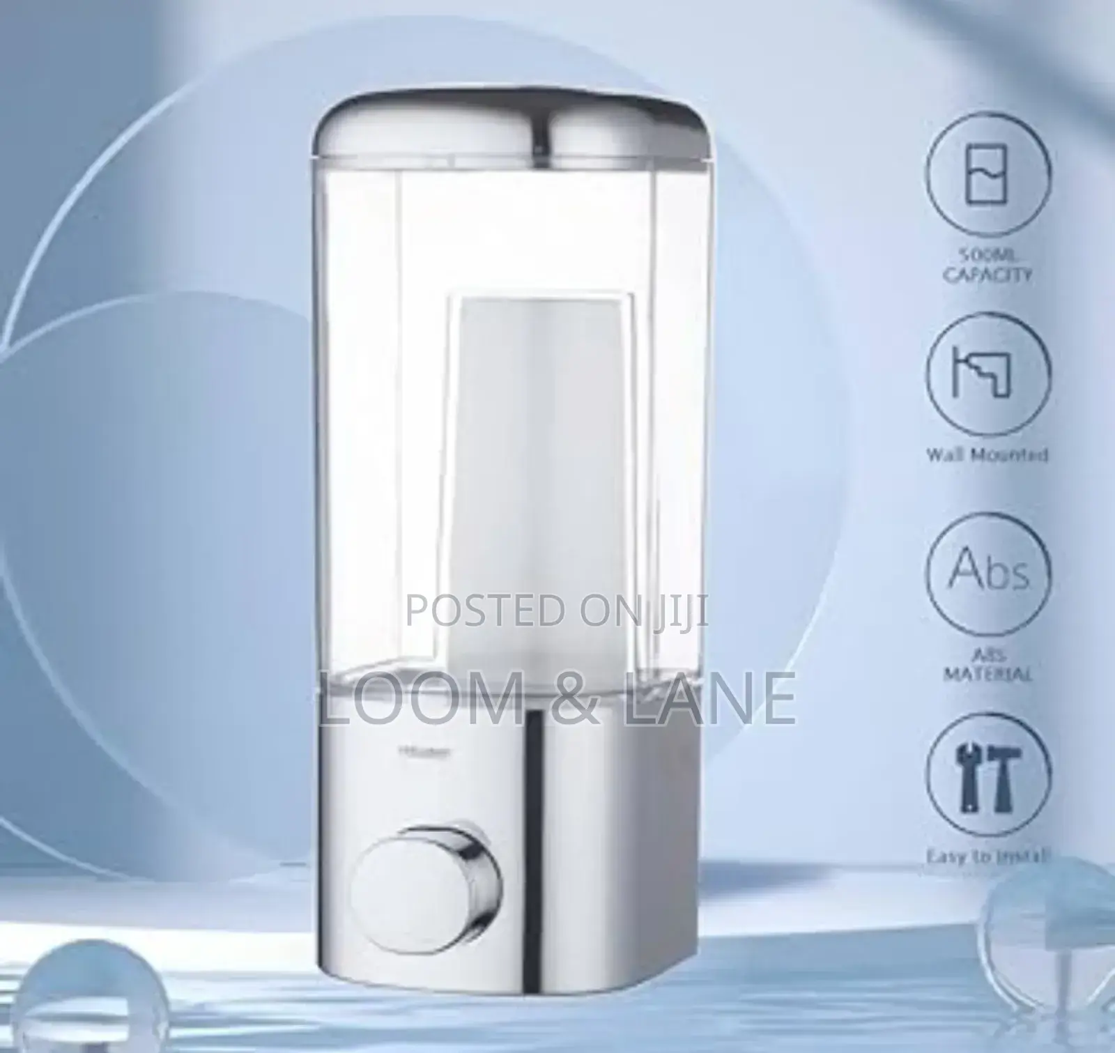 Manual Wall Mounted Liquid Soap and Lotion Dispenser