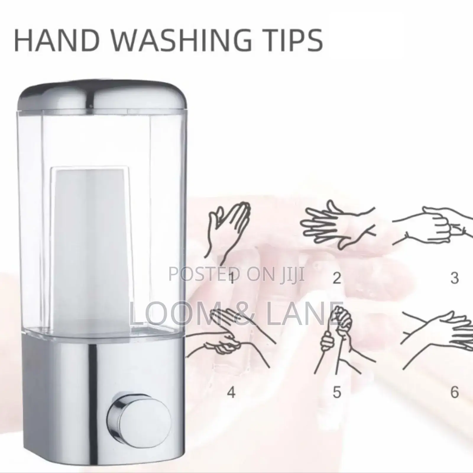 Manual Wall Mounted Liquid Soap and Lotion Dispenser