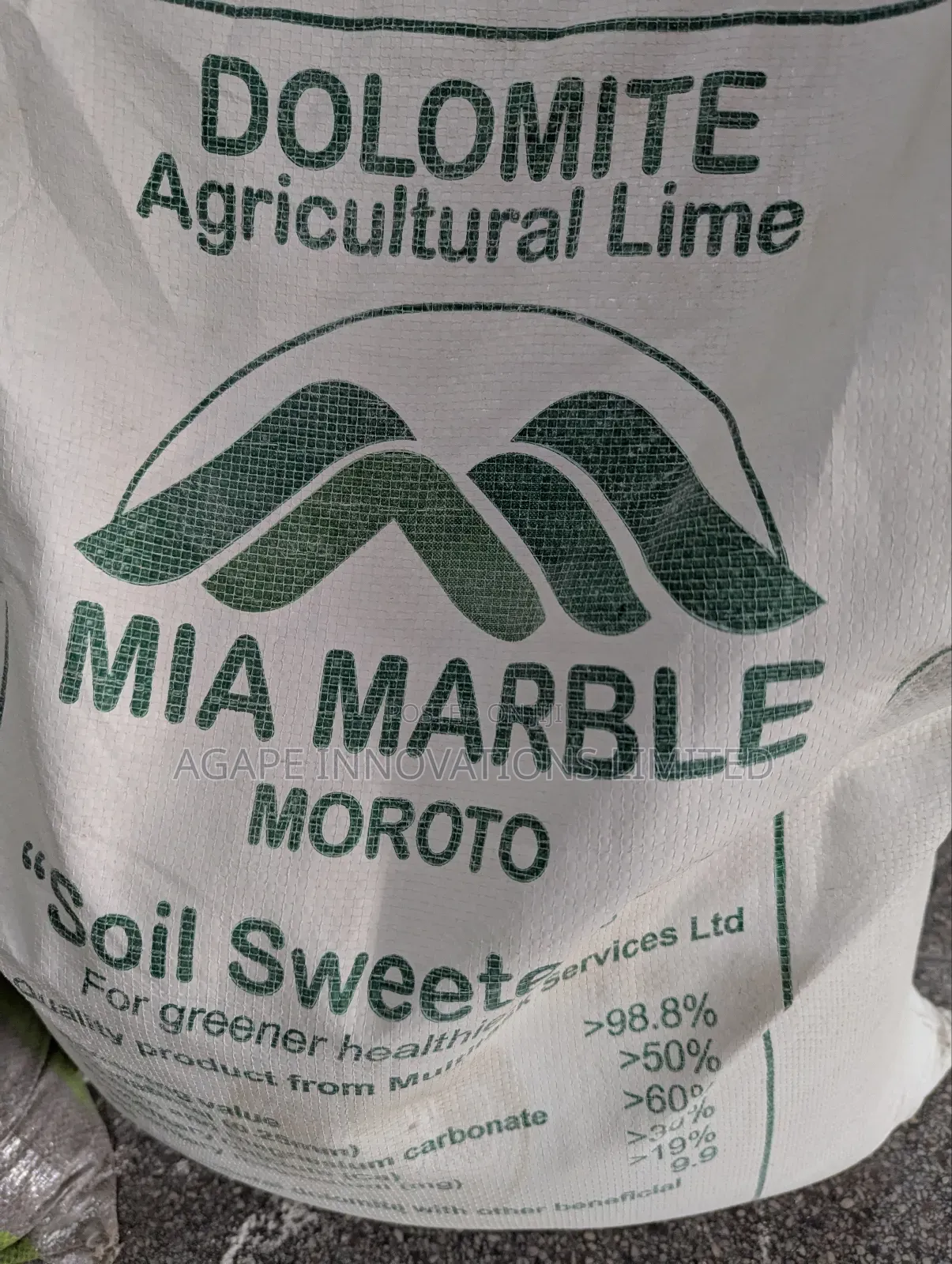 Agric Lime (Dolomitic Lime) 50kg Bag