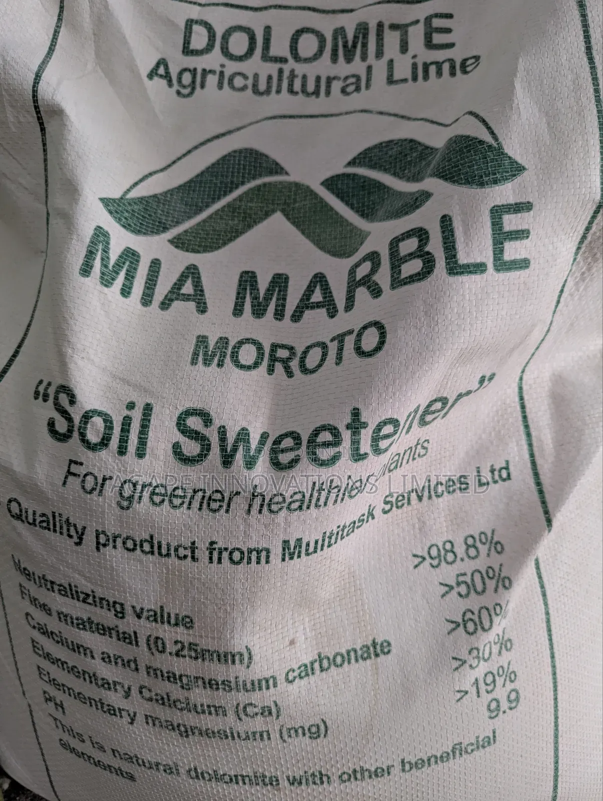 Agric Lime (Dolomitic Lime) 50kg Bag