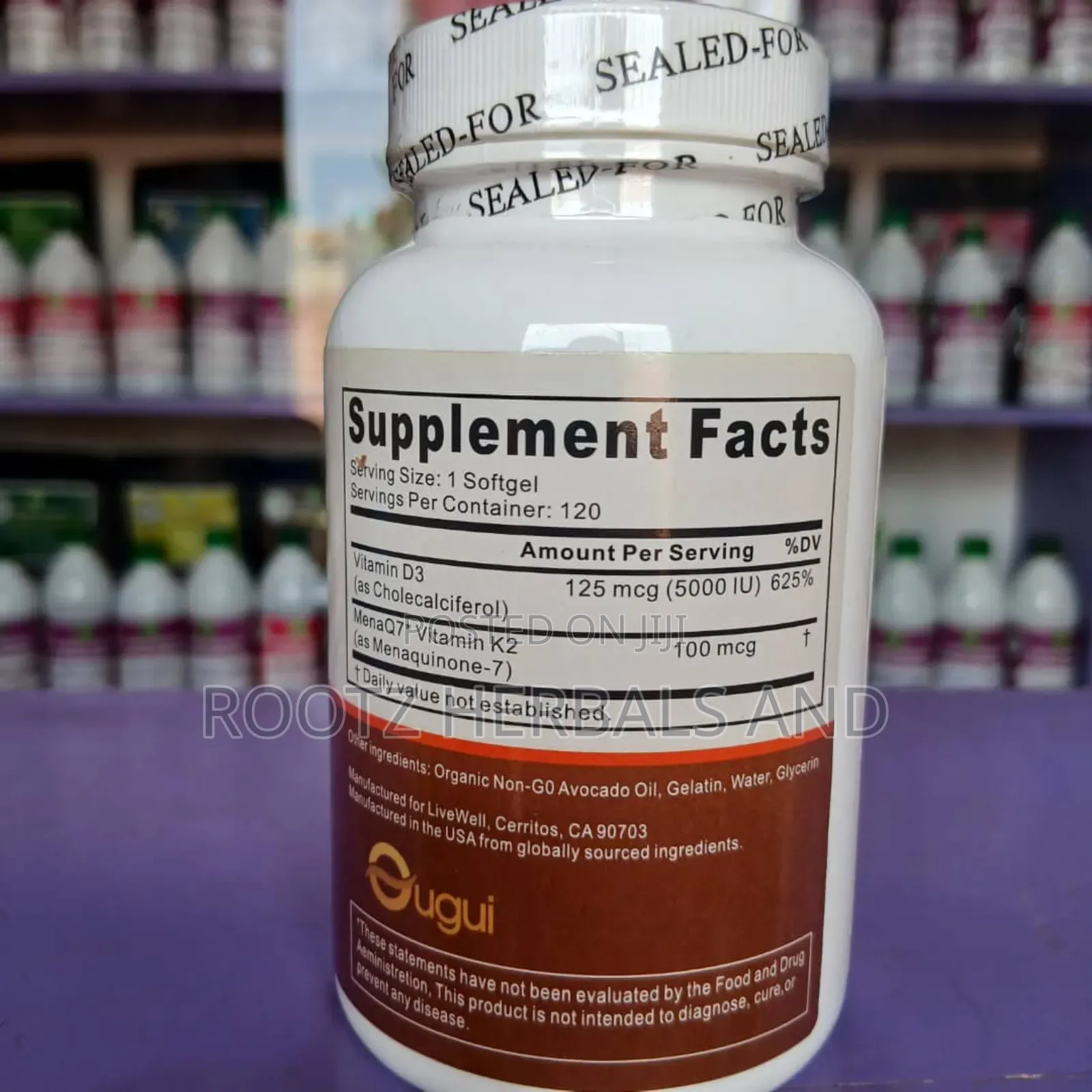 Vitamin D3+ 120 Capsules 2 Month Supply