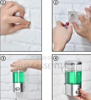 Unique Manual Wall Mounted Liquid Soap and Lotion Dispenser