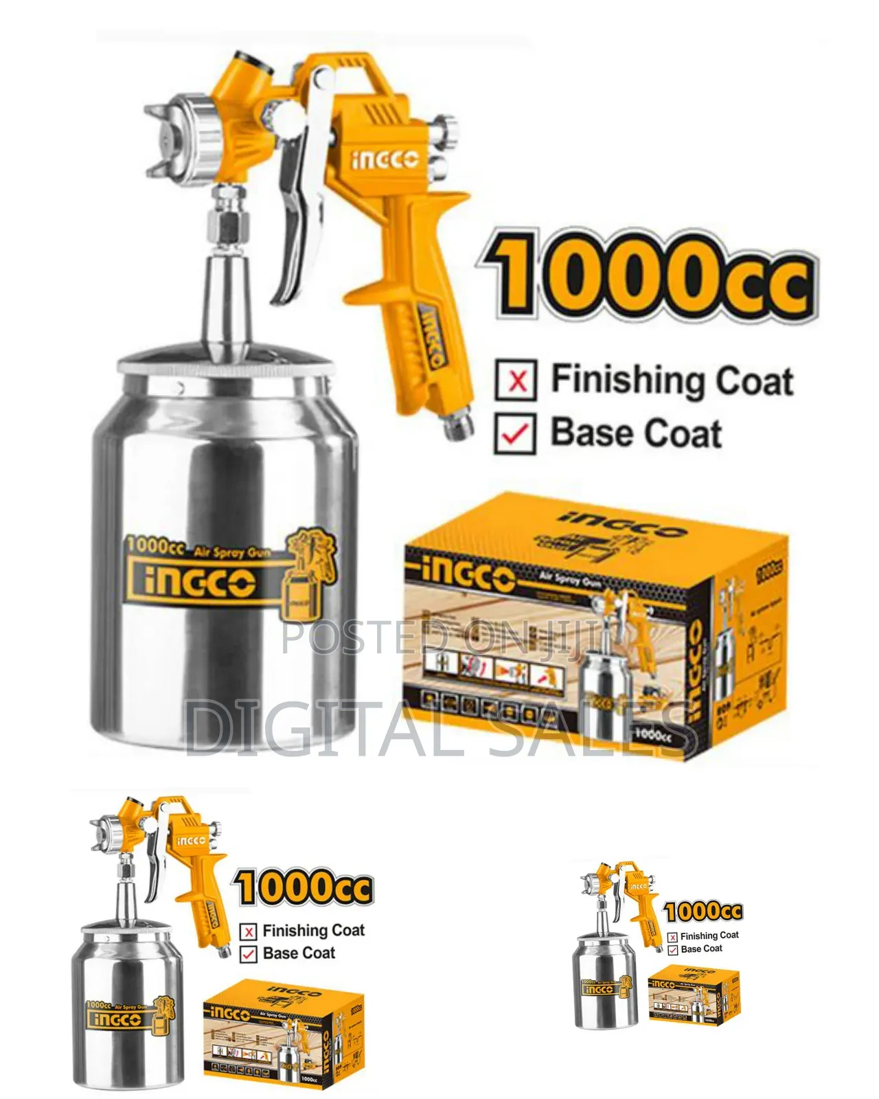 Ingco Asg3101 - Air Spray Gun - Orange##