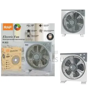 Raf Electric Rotating Box Fan Slimline With Rotating Louvre