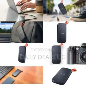 Sandisk Portable SSD 480gb/Go Up to 520mb/S Read Speed -Black