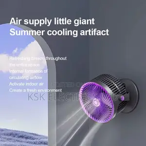 5 - Speed Wall - Mounted/Desktop Fan With 720°