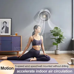 5 - Speed Wall - Mounted/Desktop Fan With 720°