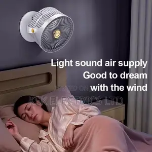 5 - Speed Wall - Mounted/Desktop Fan With 720°