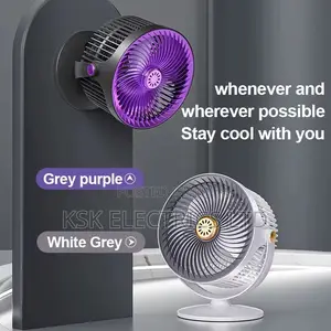 5 - Speed Wall - Mounted/Desktop Fan With 720°