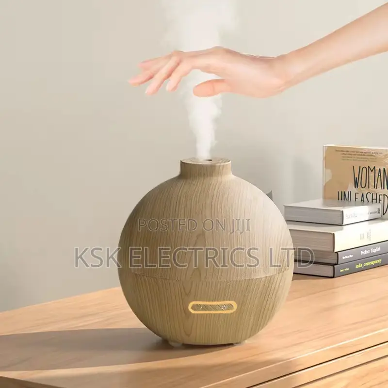 Electric Air Humidifiers Wood Grain Diffuser for Bedroom
