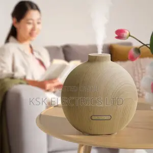 Electric Air Humidifiers Wood Grain Diffuser for Bedroom