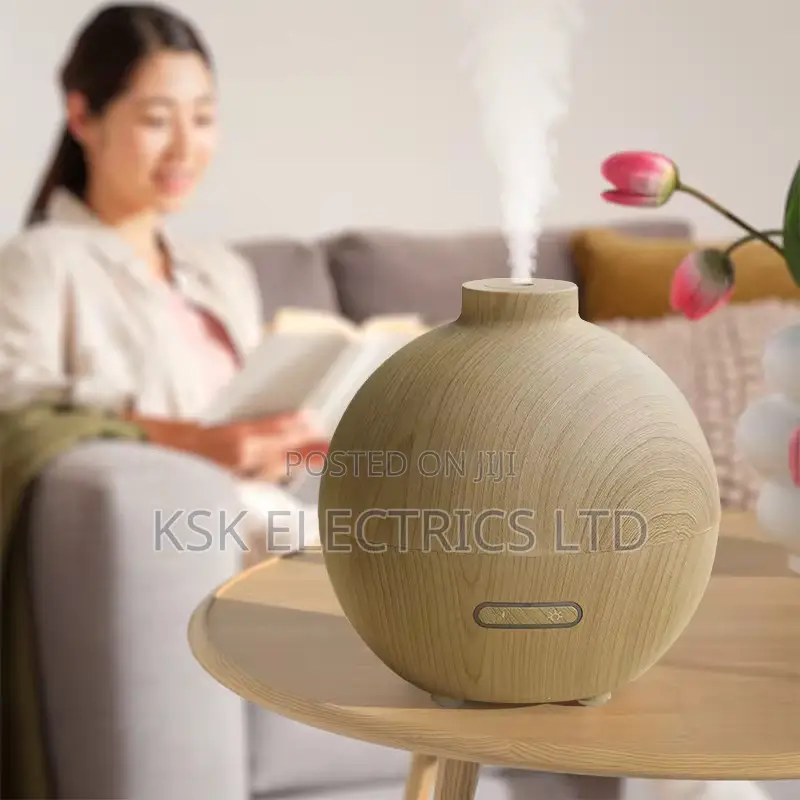 Electric Air Humidifiers Wood Grain Diffuser for Bedroom
