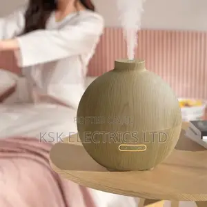 Electric Air Humidifiers Wood Grain Diffuser for Bedroom