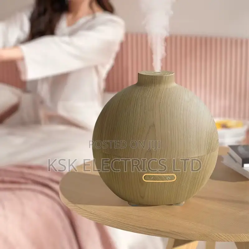 Electric Air Humidifiers Wood Grain Diffuser for Bedroom