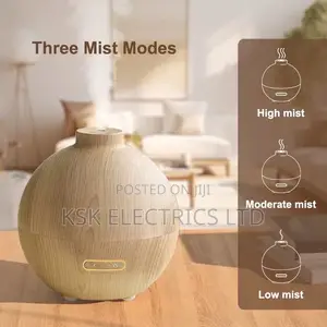 Electric Air Humidifiers Wood Grain Diffuser for Bedroom
