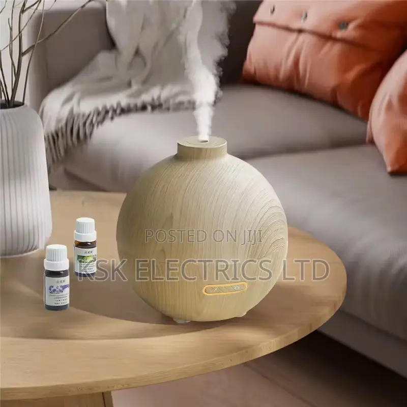Electric Air Humidifiers Wood Grain Diffuser for Bedroom