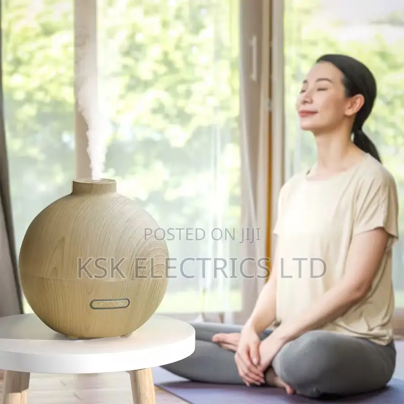 Electric Air Humidifiers Wood Grain Diffuser for Bedroom