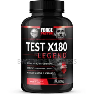 Force Factor Test X180 Legend Testosterone Booster Capsules 120