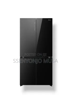 Hisense 561l 4-Door Multi-Door Fridge - Glass Finish, Black