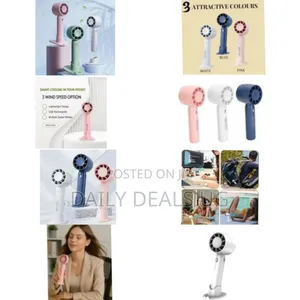Mini Portable Fan, Powerful Handheld Person Fan 3 Speed