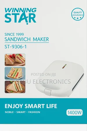 Winningstar 1400w Sandwich Maker –4 Slices of Sandwich