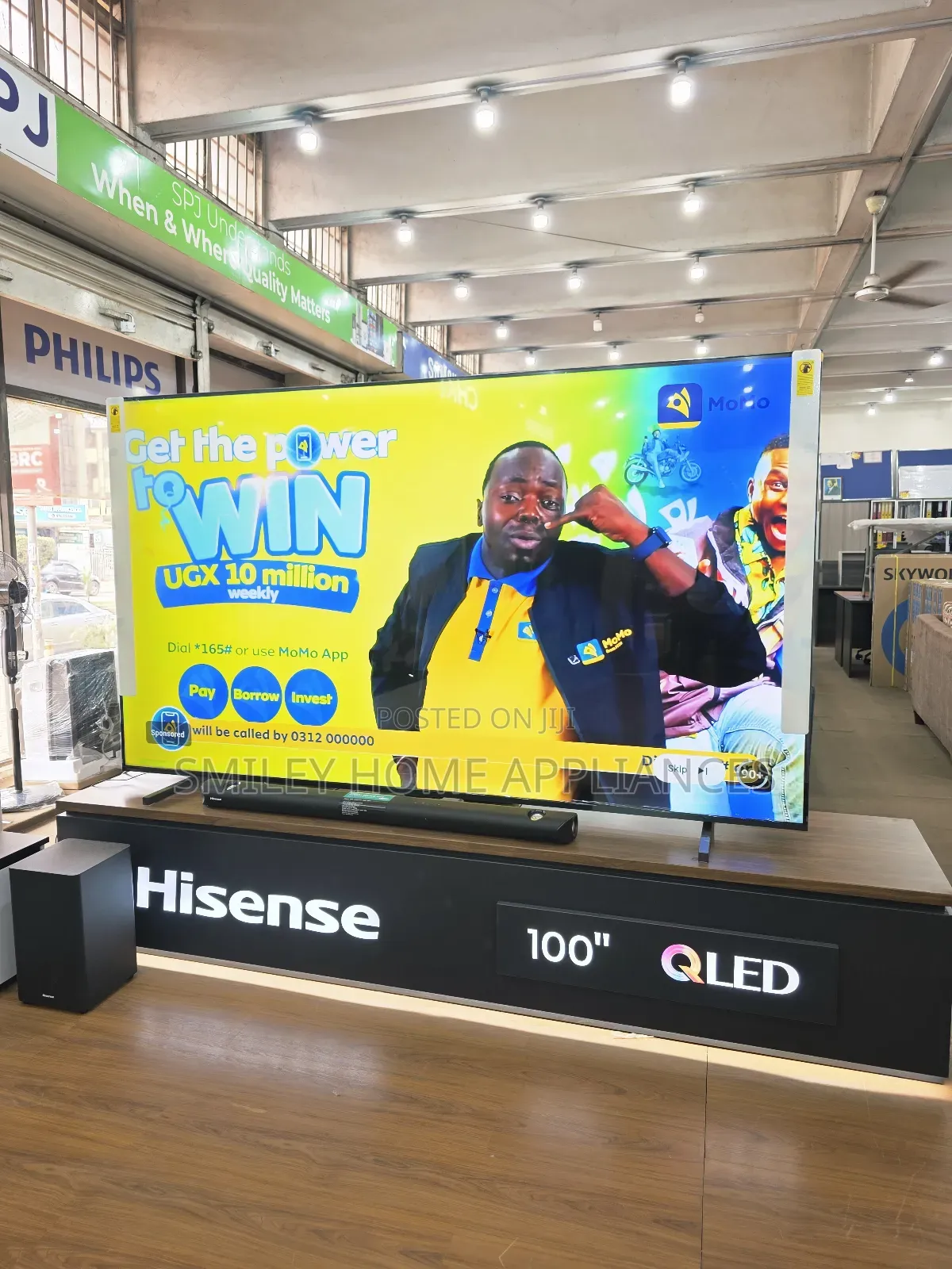 Hisense 100inches Quantum Dot Display Qled- Vidaa Smart Tv at Discount