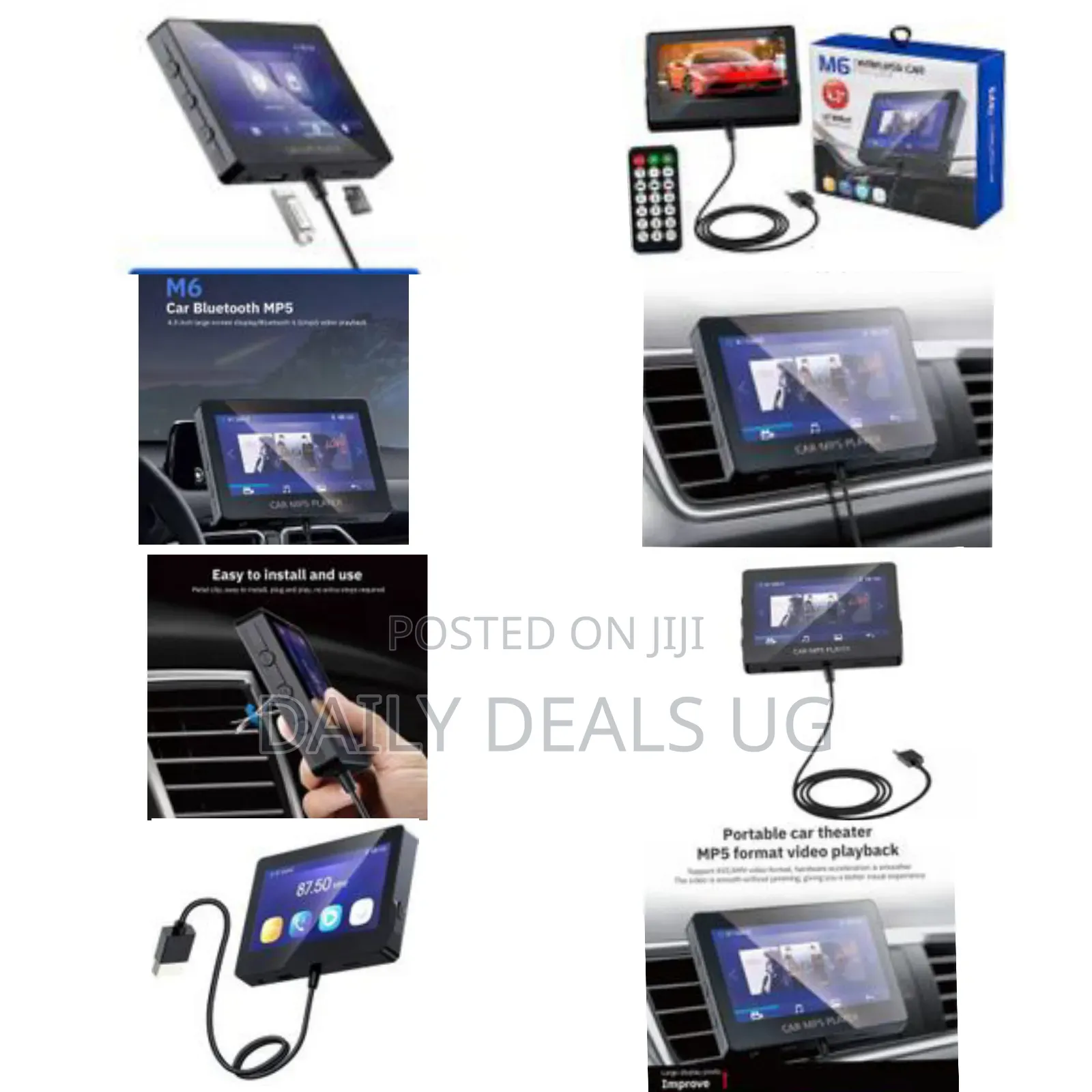 Car Mp5 Player Bluetooth 5.0fm Transmitter Support Tf U Disk Music