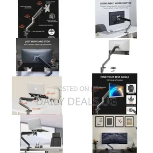 Single Monitor Mount, Holds Screen Up to 32inches and 19.8lbs