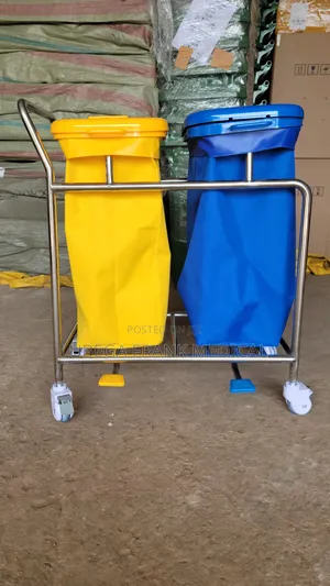 Stainless Steel Waste Bin Trolley for Efficient Disposal