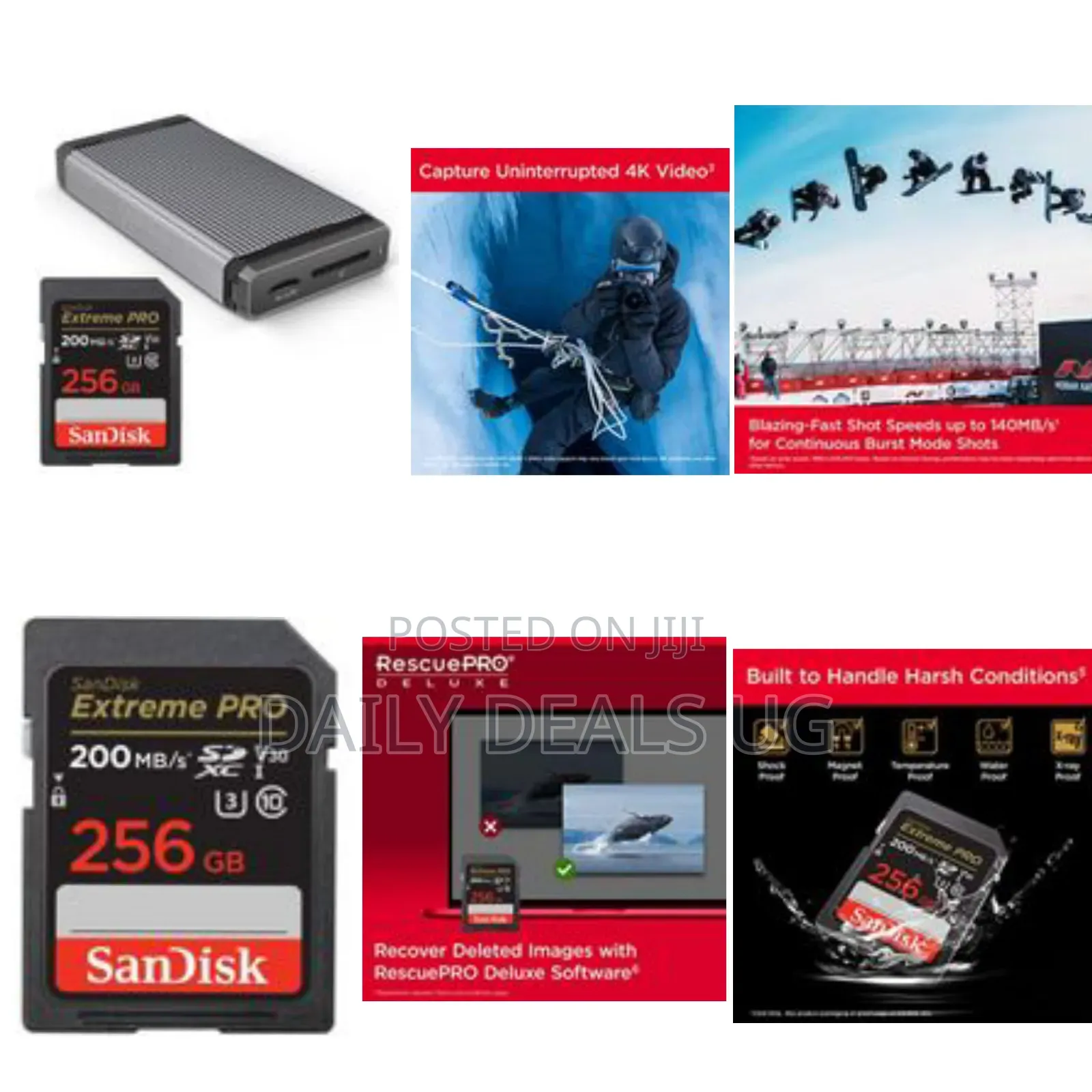 Sandisk 256gb Extreme Pro SDXC Uhs-I Memory Card