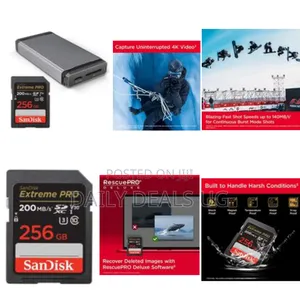 Sandisk 256gb Extreme Pro SDXC Uhs-I Memory Card