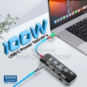 Promate 11 In 1 Multiport Usb-c Hub 100w Power Display-