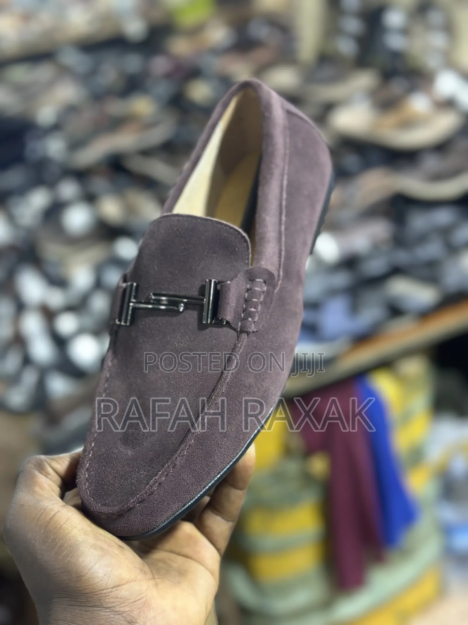 Original Dark Tan Suede Clarks Loafer Moccasins
