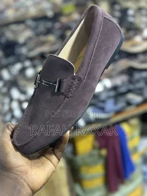 Original Dark Tan Suede Clarks Loafer Moccasins
