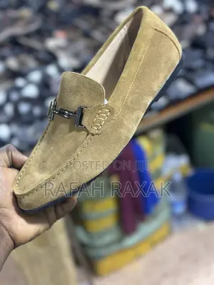 Original Light Brown Suede Clarks Flat Sole Loafer Moccasins