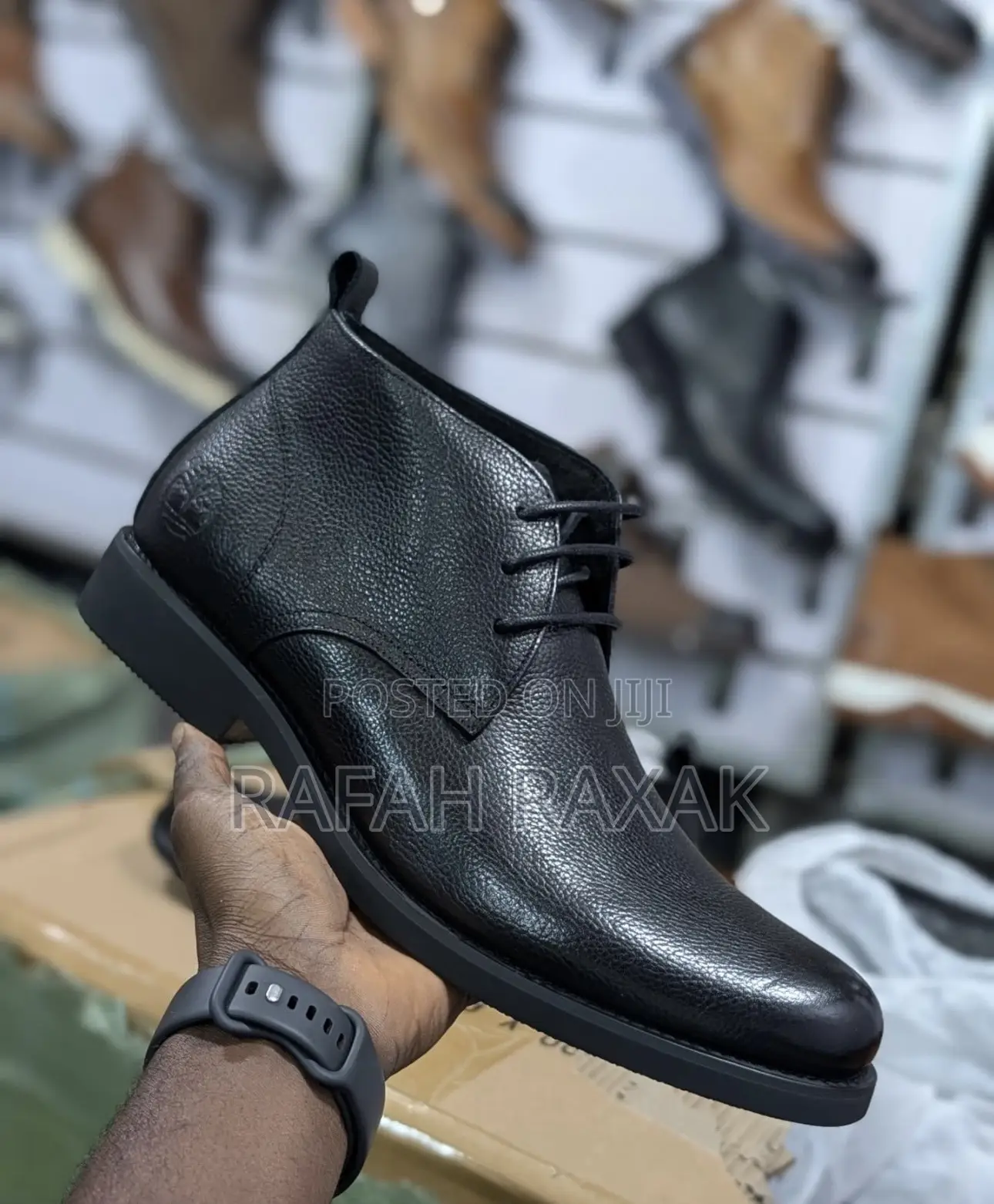 Original Men’S Black Timberland Formal/Gentle Leather Boots