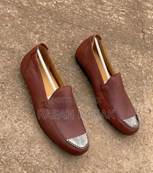 Original Men’S Classic Fashion Designer Brown Versace Loafers