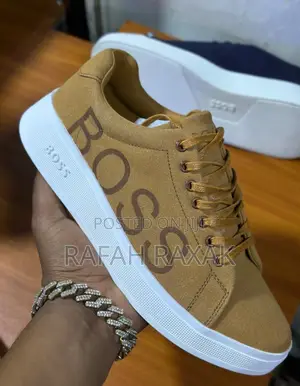 Original Brown/White Suede Boss Smart Casual Low Shoes