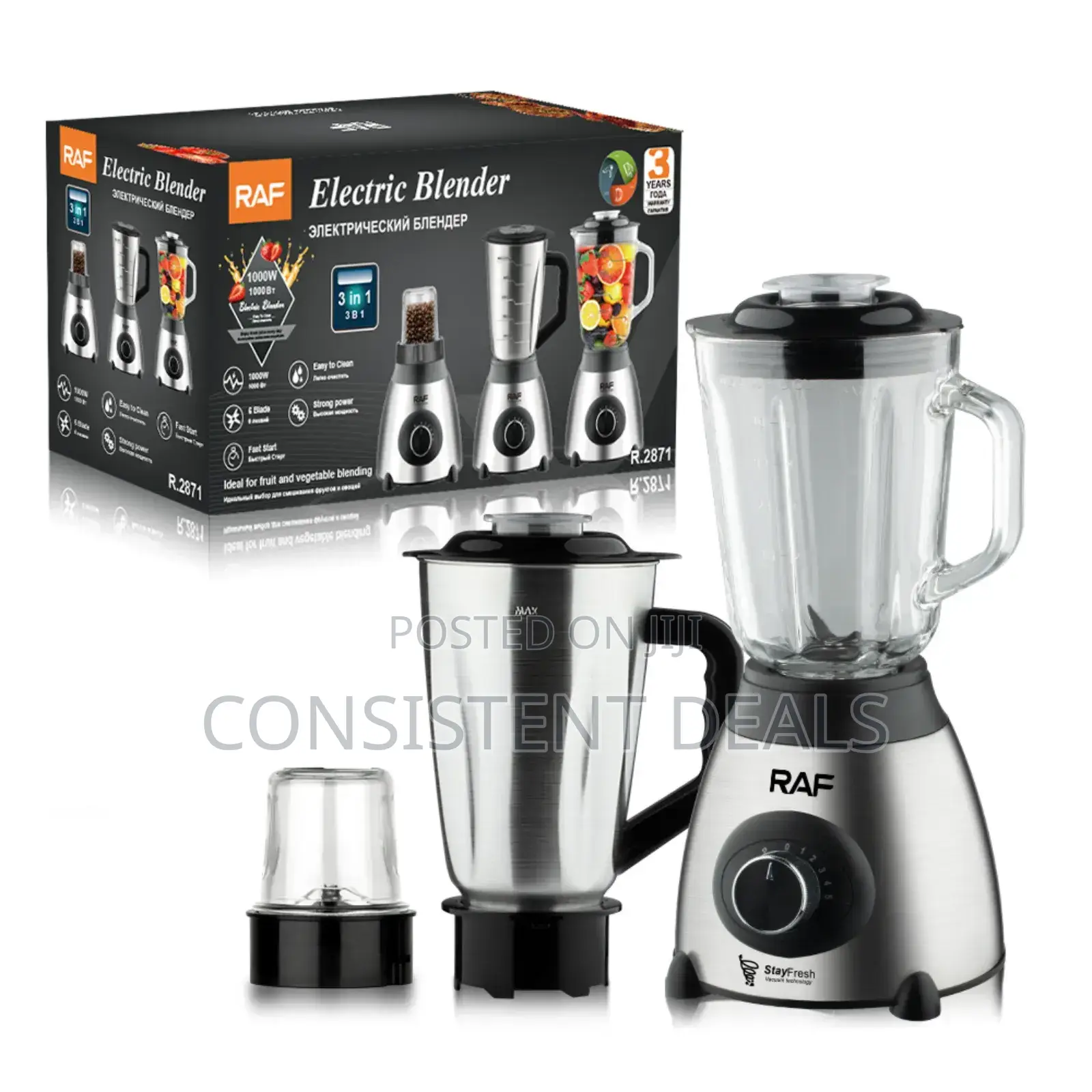 Raf 3in1 Electric Blender