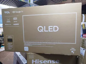 43 TCL Qled Smart Digital Android Flat Screen Flameless.