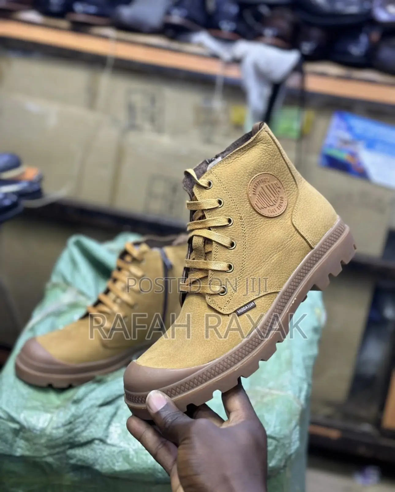 Original Men’S Brown Palladium Leather Boots