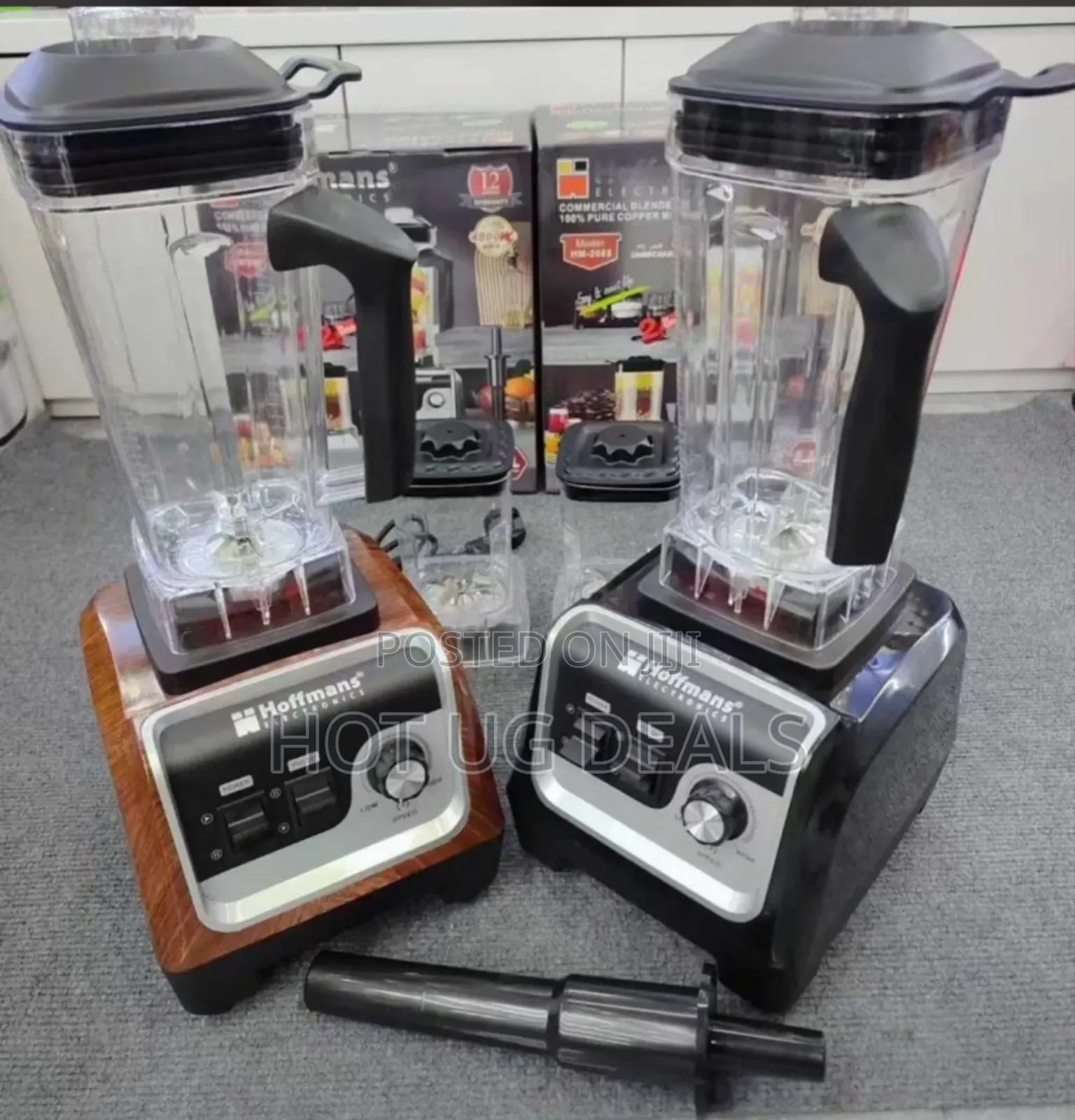 Hoffmans Commercial Blender Model Hm-2085 - Black