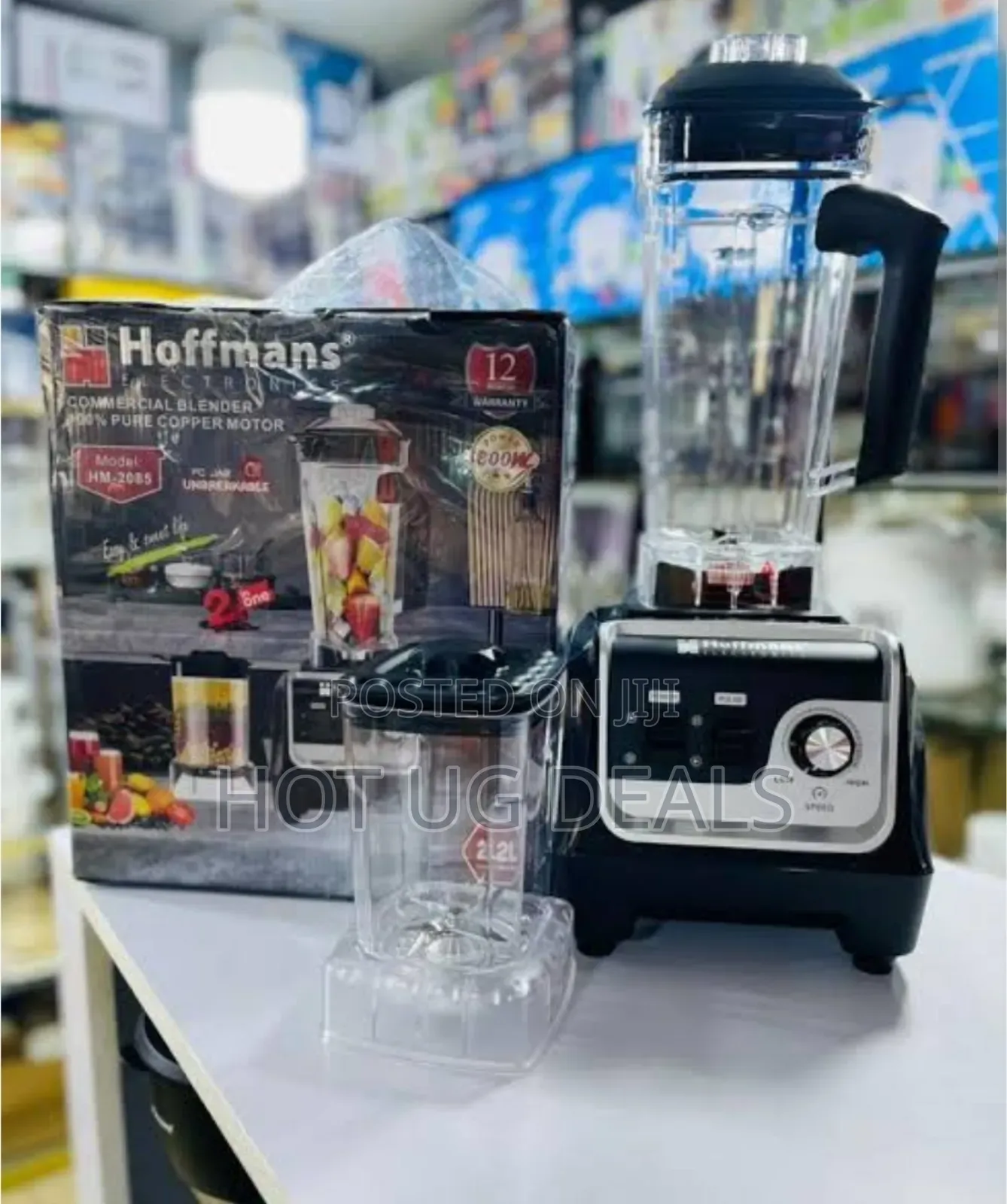Hoffmans Commercial Blender Model Hm-2085 - Black