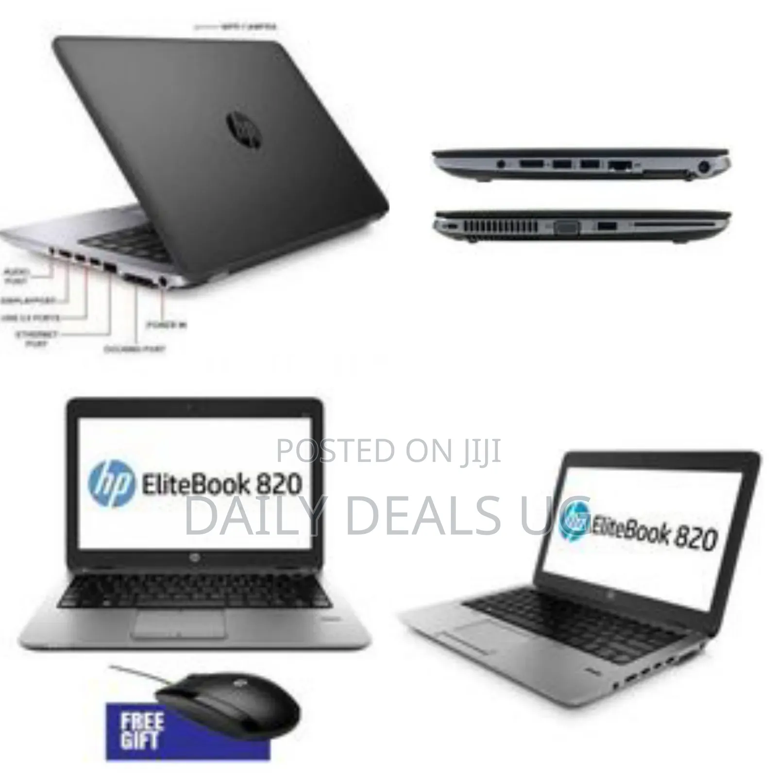 Hp Refurbished Elitebook 820 12.5inch Core I5 16gb- (6mths Wrty)