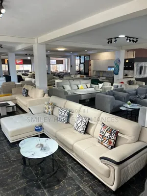 5 Seater Minimalistic Leather Sofa at 20% Off Discount Sales